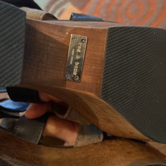 Rag & Bone Addington Wedge Sandals sz 10 - Picture 5 of 9